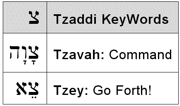 Tzaddi KeyWords